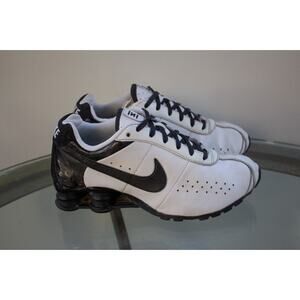 Y2K 2009 NIKE Shox NZ SL Shoes Sneakers White Black Run 343907 101 Womens Sz 6
